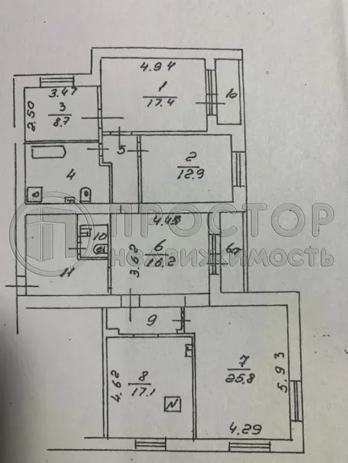 3-комнатная квартира, 132.7 м² - фото 36