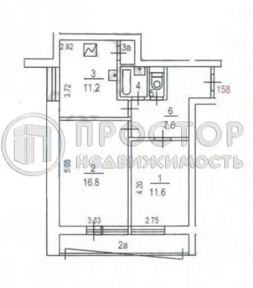 2-комнатная квартира, 50.7 м² - фото 11