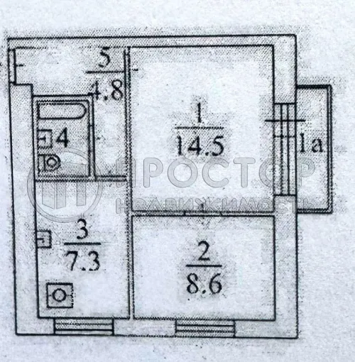 2-комнатная квартира, 37.6 м² - фото 23