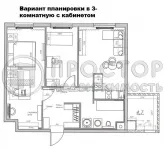 3-комнатная квартира, 60.5 м² - фото 14