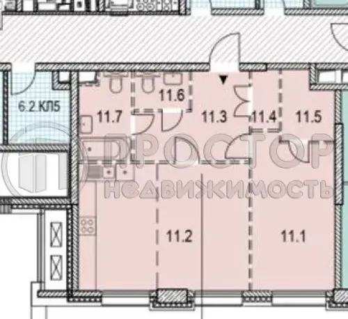 3-комнатная квартира, 60.5 м² - фото 8