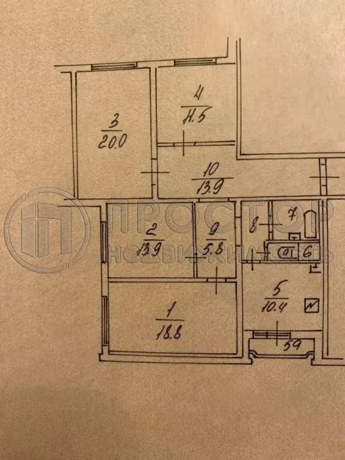 4-комнатная квартира, 103.3 м² - фото 26