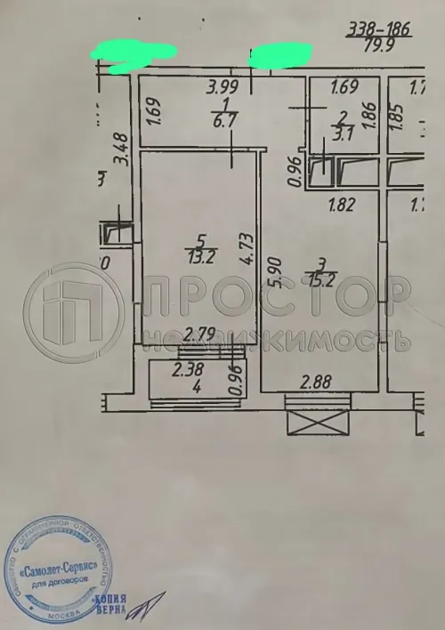 1-комнатная квартира, 40.5 м² - фото 22