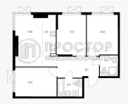 3-комнатная квартира, 73.4 м² - фото 25