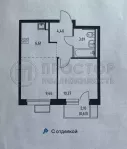 2-комнатная квартира, 35.2 м² - фото 25