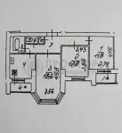 3-комнатная квартира, 66.7 м² - фото 39