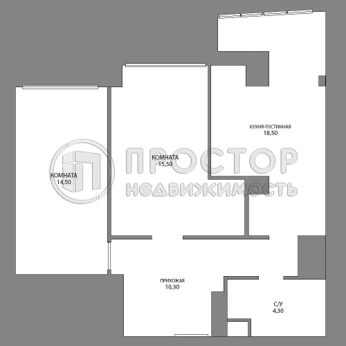 2-комнатная квартира, 60 м² - фото 33