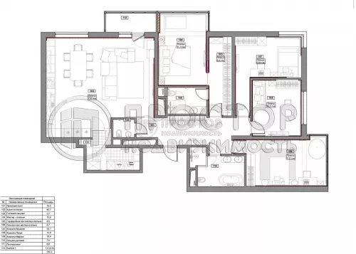 4-комнатная квартира, 152.4 м² - фото 36