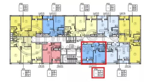 1-комнатная квартира, 34.43 м² - фото 26