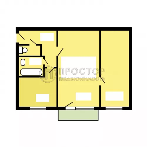 2-комнатная квартира, 42.8 м² - фото 27