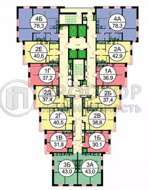 Студия, 31.7 м² - фото 2