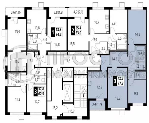 3-комнатная квартира, 77.9 м² - фото 5