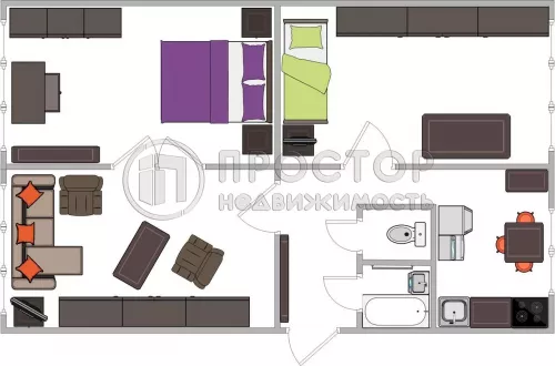 3-комнатная квартира, 59.2 м² - фото 18