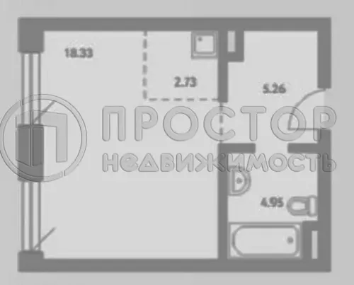 Студия, 31.27 м² - фото 5