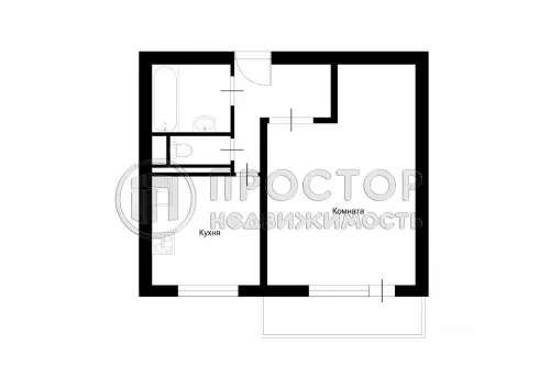 1-комнатная квартира, 38.9 м² - фото 23