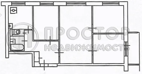 4-комнатная квартира, 61.6 м² - фото 17