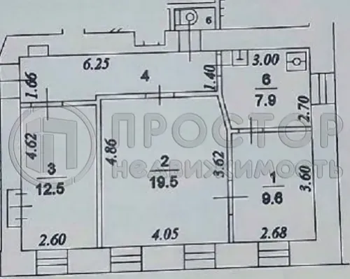 3-комнатная квартира, 59.7 м² - фото 19