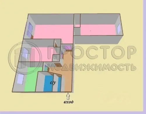 3-комнатная квартира, 57.1 м² - фото 17